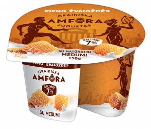 Greek style yogurt with honey